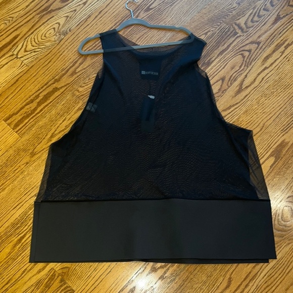 NWT XD Xenia Design Woman’s Black See Through Top Size L - Picture 1 of 4
